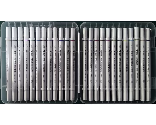 Набір скетч-маркерів для малювання двосторонніх Aihao sketchmarker slim 24 шт/уп код: PM513-24