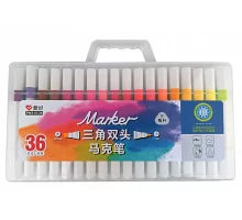 Набор скетч-маркеров 36 шт. для рисования двусторонних Aihao sketchmarker код: PM515-36