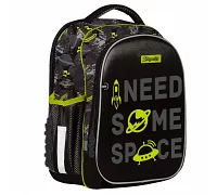 Рюкзак школьный 1Вересня S-107 Space черный (552005)