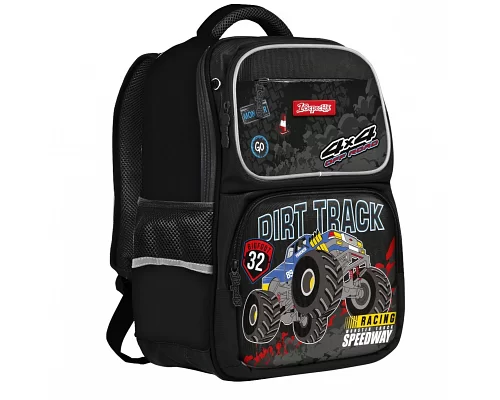 Рюкзак шкільний 1вересня S-105 Dirt Track чорний (555098)