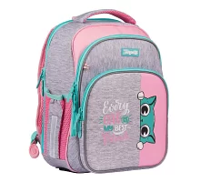 Рюкзак школьный 1Вересня S-106 Best Friend розовый/серый (551640)