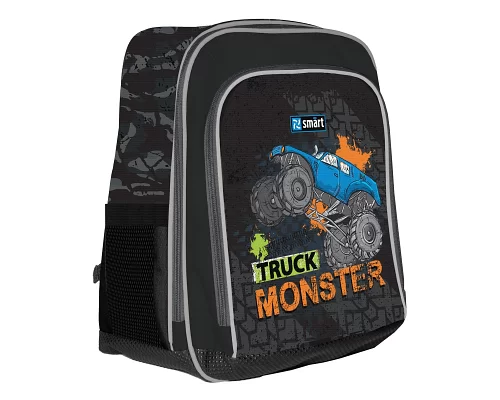 Рюкзак школьный SMART H-55 Monster Truck черный (558026)