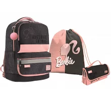 Набор школьный 3 в 1 ортопедический рюкзак + пенал + сумка Yes S-30 Juno XS Collection Barbie (557998)