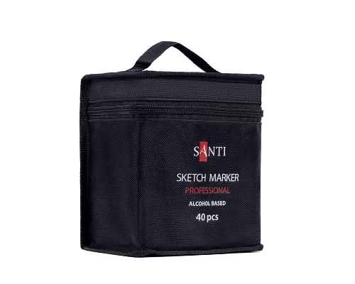 Набор скетч-маркеров SANTI Professional в сумке на спиртовой основе 40шт (390599)