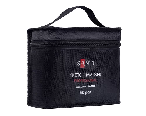 Набір скетч-маркерів SANTI Professional в сумці на спиртовій основі 60 шт (390600)