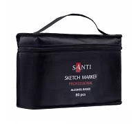 Набір скетч-маркерів SANTI Professional в сумці на спиртовій основі 80 шт (390601)