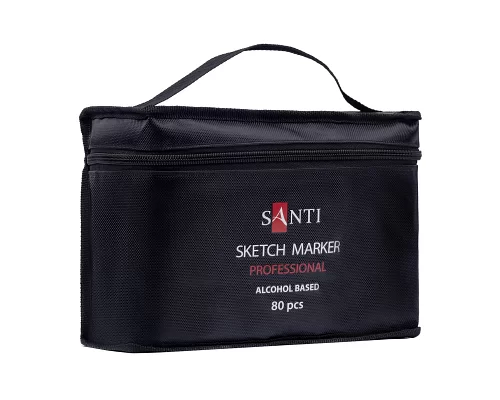 Набір скетч-маркерів SANTI Professional в сумці на спиртовій основі 80 шт (390601)
