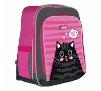 Рюкзак шкільний SMART H-55 Cat rules рожевий/чорний (558036)