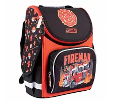 Рюкзак школьный каркасный Smart PG-11 Fireman (559015)