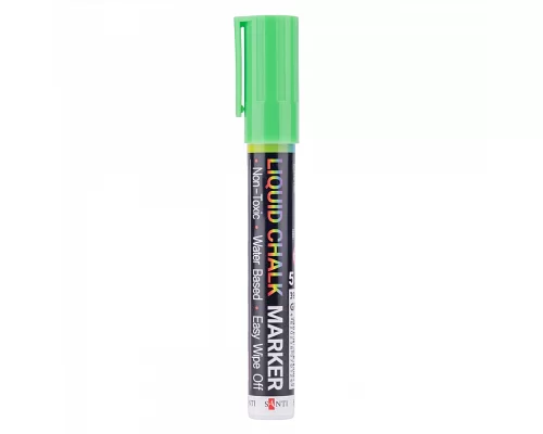 Крейдяний маркер SANTI зелений 5 мм (390614)