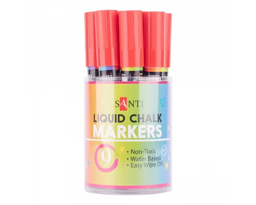 Меловой маркер SANTI красный 5 мм (390611)
