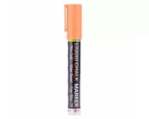 Крейдяний маркер SANTI помаранчевий 5 мм (390612)
