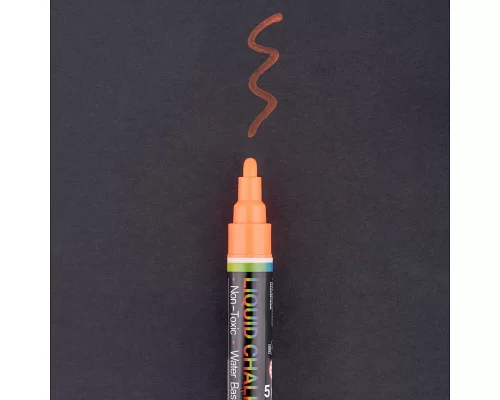 Меловой маркер SANTI оранжевый 5 мм (390612)