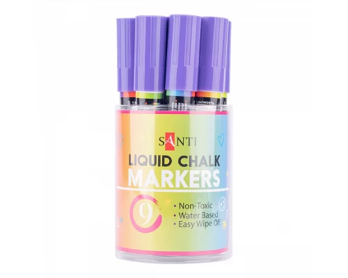 Меловой маркер SANTI фиолетовый 5 мм (390616)