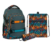 Шкільний набір рюкзак+пенал+сумка Wonder Kite Graffity (SET_WK22-727M-2)