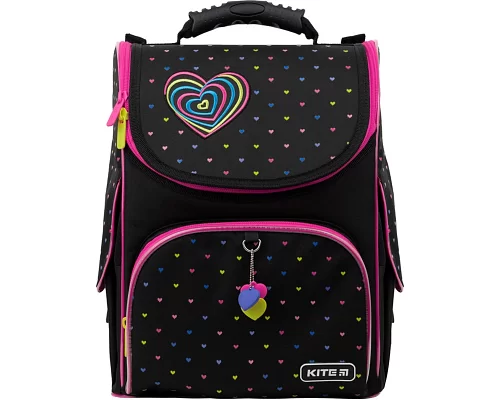 Рюкзак шкільний каркасний Kite Education Hearts (K22-501S-4 (LED)