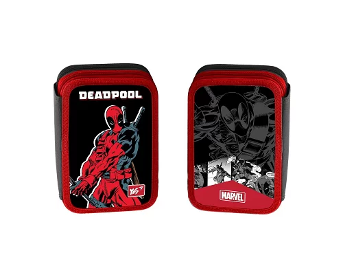 Пенал-книжка твердый YES двойной HP-01 Marvel Deadpool (533128)