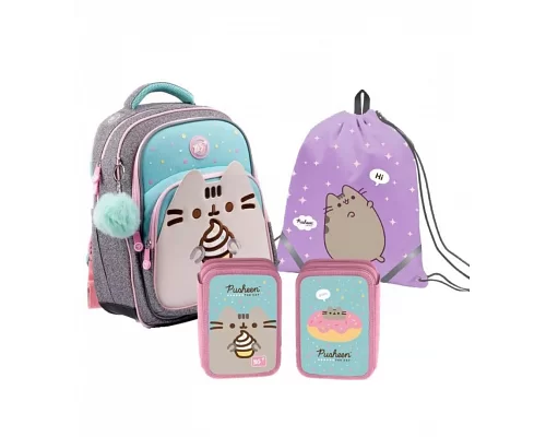 Набор школьный рюкзак + пенал + сумка YES S-91 Pusheen (553644К)