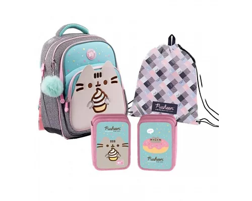 Набір шкільний рюкзак + пенал + сумка YES S-91 Pusheen (553644К3)