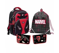 Набір рюкзак шкільний ортопедичний + пенал + сумка для взуття YES S-40 Marvel Deadpool (553843К)