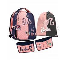 Набір рюкзак шкільний ортопедичний + пенал + сумка для взуття YES H-100 Barbie (559111К)