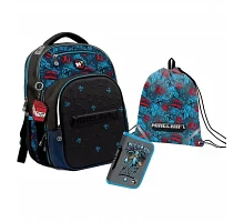 Набор школьный ортопедический рюкзак + пенал + сумка для обуви YES S-96 Minecraft Funtage (559420К)