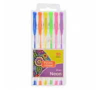 Ручки гелеві YES Neon 6 цв./PVC код: 411706