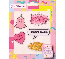 Набір наклейок YES Patch stiker I don't care код: 554321
