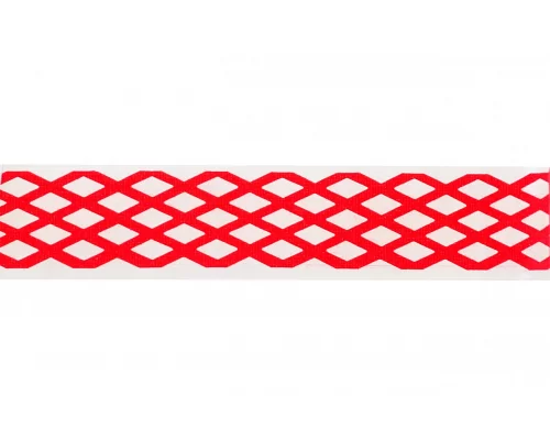 Фігурна стрічка самоклеюча Вуаль оксамитна червона 1.5 м код: 742371