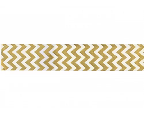Лента бумажная фольгированная самоклеящаяся Зигзаг золото 3 м код: 742373