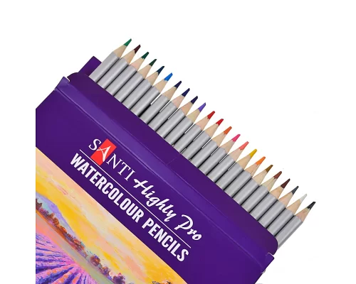 Набір акварельних олівців Santi Highly Pro 24 шт код: 742385