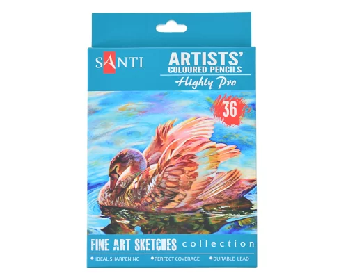 Набор художественных цветных карандашей Santi Highly Pro 36 шт код: 742393