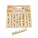 Набор тегов деревянных Santi с надписями № 2 10 шт. 6.5x1.1 см. код: 742492