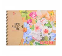 Альбом с крафтовой бумагой Santi А5 50 л. 70 г/м2 код: 742611