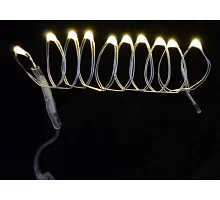 Электрогирлянда Yes Fun LED-нить 10 ламп молочно-белая 055 м. 1 реж.мигания серебря 801097