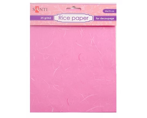 Рисовий папір рожева 50*70 см код: 952715