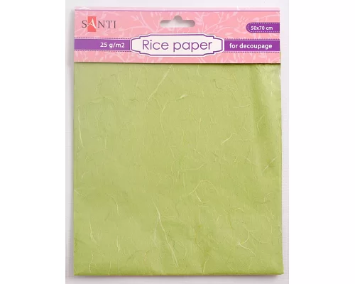 Рисовий папір зелена 50*70 см код: 952722