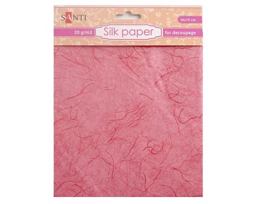 Шелковая бумага розовая 50*70 см код: 952727