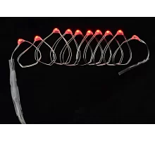 Электрогирлянда Yes Fun LED-нить 10 ламп красная 055 м. 1 реж.мигания серебрян.пров код: 801103