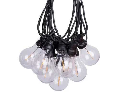 Электрогирлянда-ретро LED уличная Yes Fun 10 ламп d-60 мм тепло-белая 8 м код: 801172