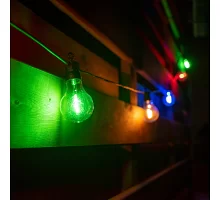 Електрогірлянда-ретро LED вулична Yes! Fun 10 ламп d-50 мм кольорова 8 м (801173)