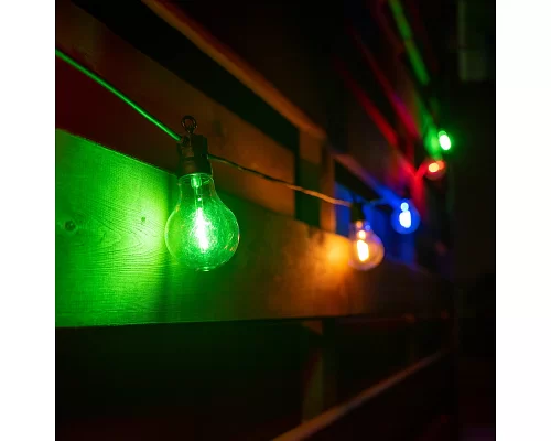 Электрогирлянда-ретро LED уличная Yes! Fun 10 ламп d-50 мм цветная 8 м (801173)
