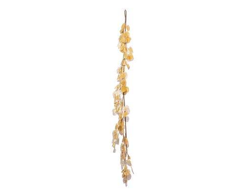 Ветка декоративная Yes Fun с листьями 150 см золотая код: 973601
