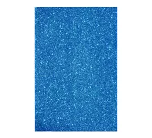 Фоамиран ЭВА ярко-синий с глиттером с клеевым слоем 200*300 мм толщ. 17 мм 10 л. код: 742696