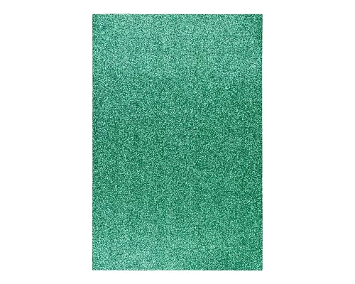Фоамиран ЭВА зеленый с глиттером 200*300 мм толщина 17 мм 10 листов код: 742671