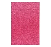 Фоамиран ЭВА ярко-розовый с глиттером 200*300 мм толщина 17 мм 10 листов код: 742676