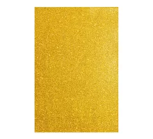 Фоамиран ЭВА золотой с глиттером 200*300 мм толщина 17 мм 10 листов код: 742682