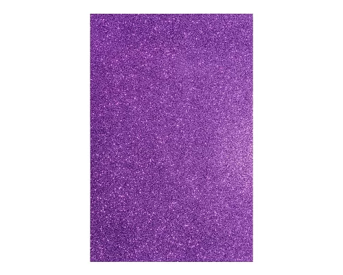 Фоамиран ЭВА фиолетовый с глиттером 200*300 мм толщина 17 мм 10 листов код: 742684
