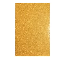 Фоамиран ЕВА темний золотий з глітером 200*300 мм товщина 17 мм 10 листів код: 742686