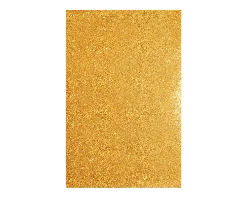Фоамиран ЕВА темний золотий з глітером 200*300 мм товщина 17 мм 10 листів код: 742686